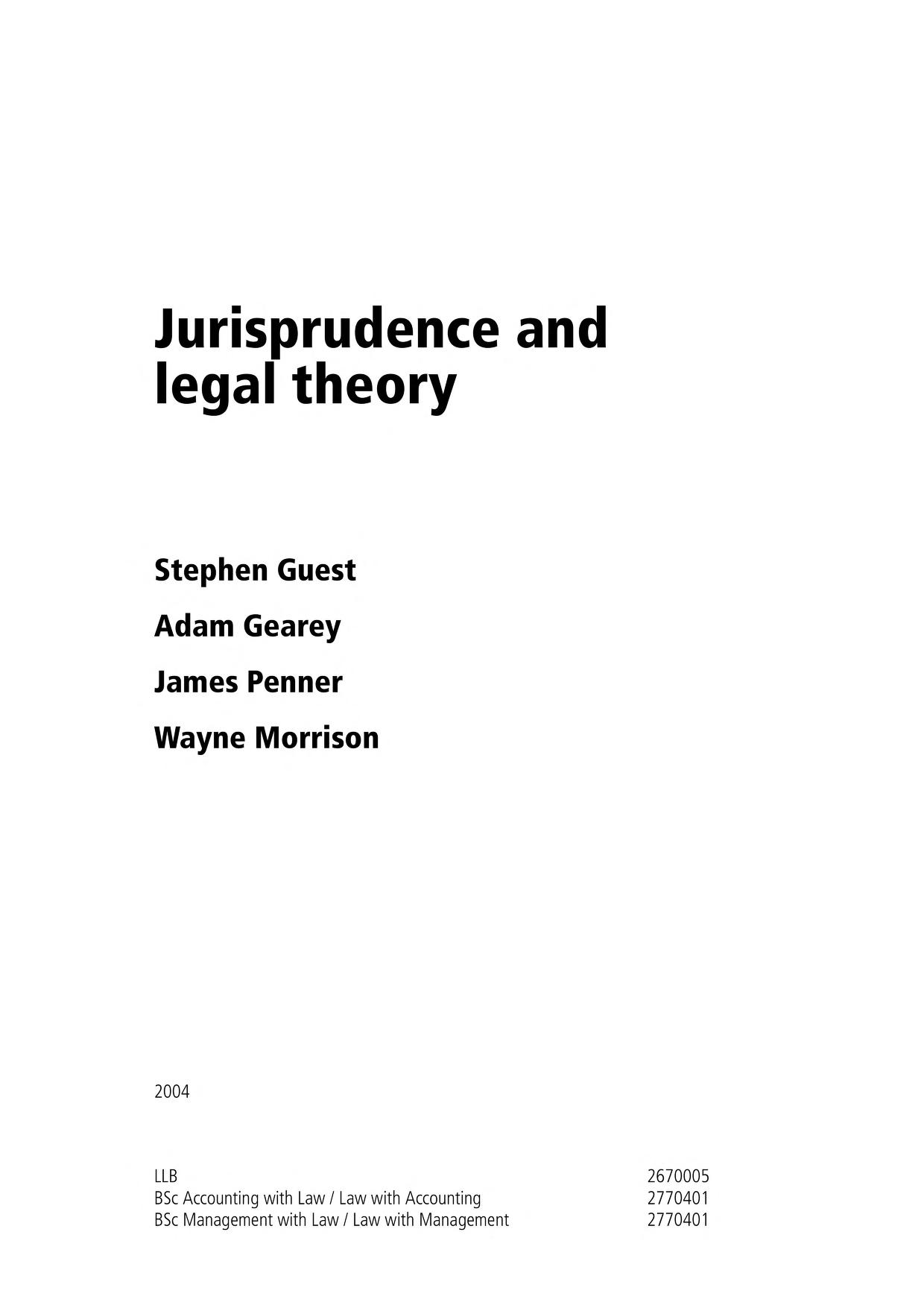 jurisprudence and legal theory pdf free download